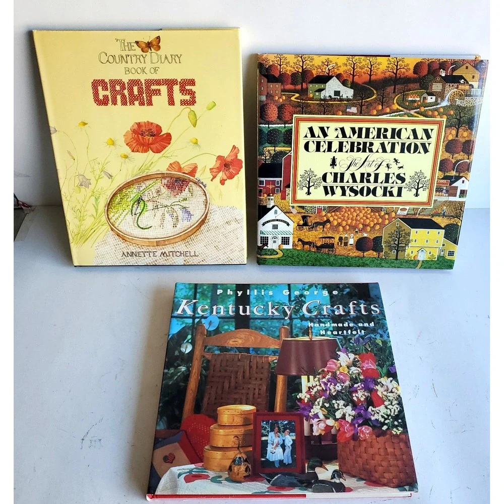 Kentucky Crafts Handmade Country Diary An American Celebration Lot of 3 NOS HC